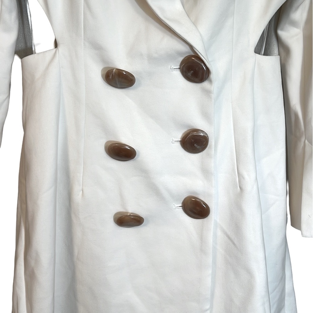 Zara Size L NWT Ivory Long Sleeve Back Vent Blazer Jumpsuit Romper (0432) - Picture 3 of 15